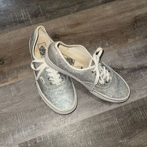 Vans Silver Glitter Sneakers